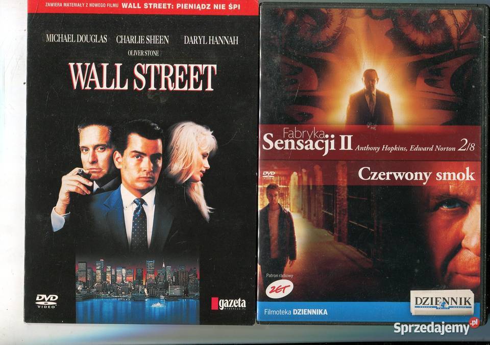 Czerwony smok Wall Street 2 Filmy DVD Szczecin