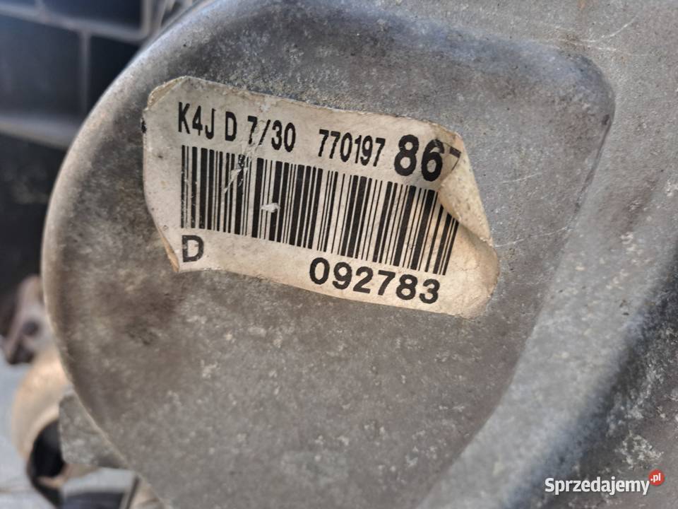 Renault Megane 14 16V 98 skrzynia biegów kod Jastrzębie-Zdrój
