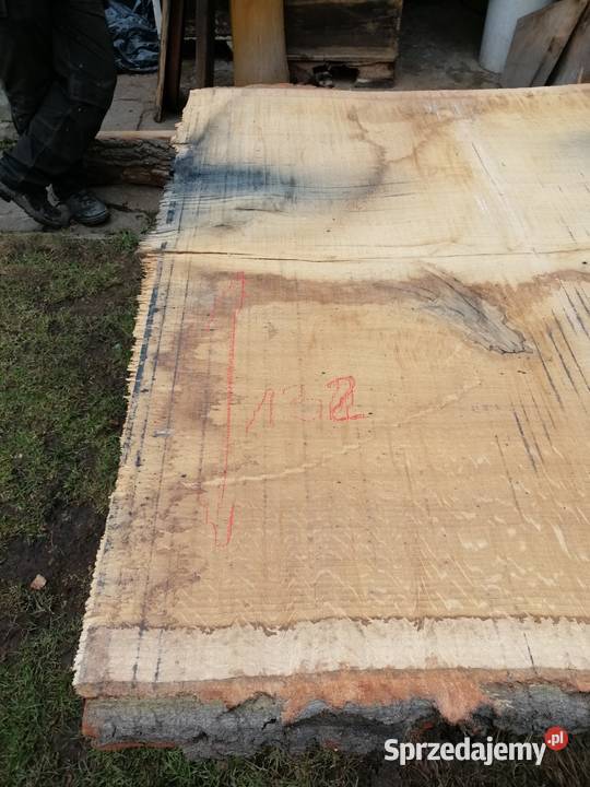 Monolit 260x140x65 dąb live edge blat loft Przysucha