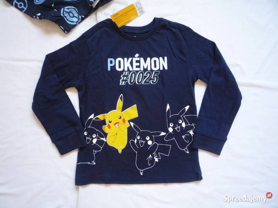 Nowa Piżama 98104 Granatowa dwuczęściowa Pokemon Szczecin