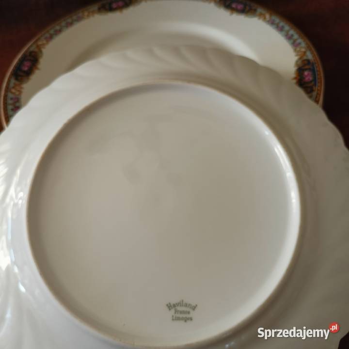 Talerze płytkie LIMOGES FRANCJA 5 Porcelana i szkło Mikołów
