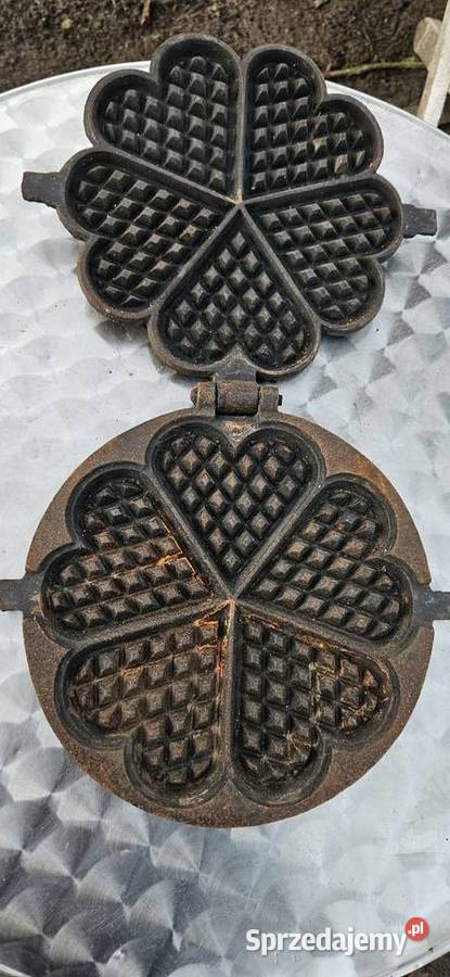14Ładny stanPrzedwojenna żeliwna gofrownica Barlinek