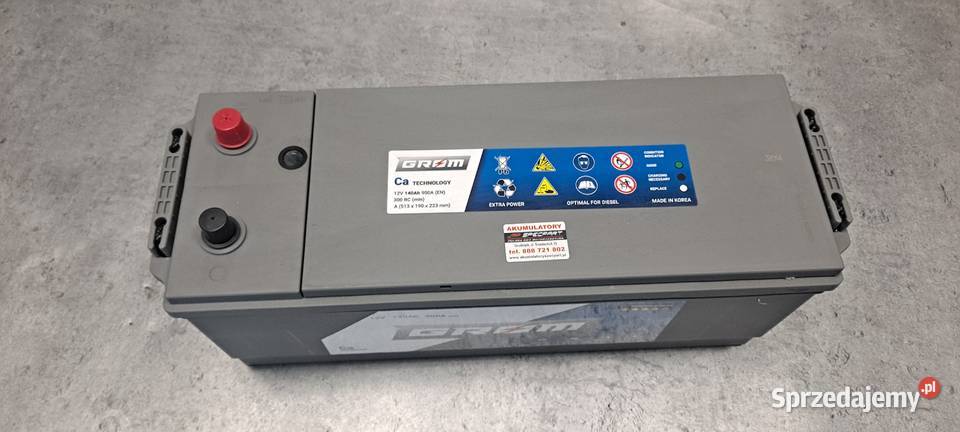 Akumulator GROM Premium 140Ah 900A EN LEWY PLUS Grudziądz
