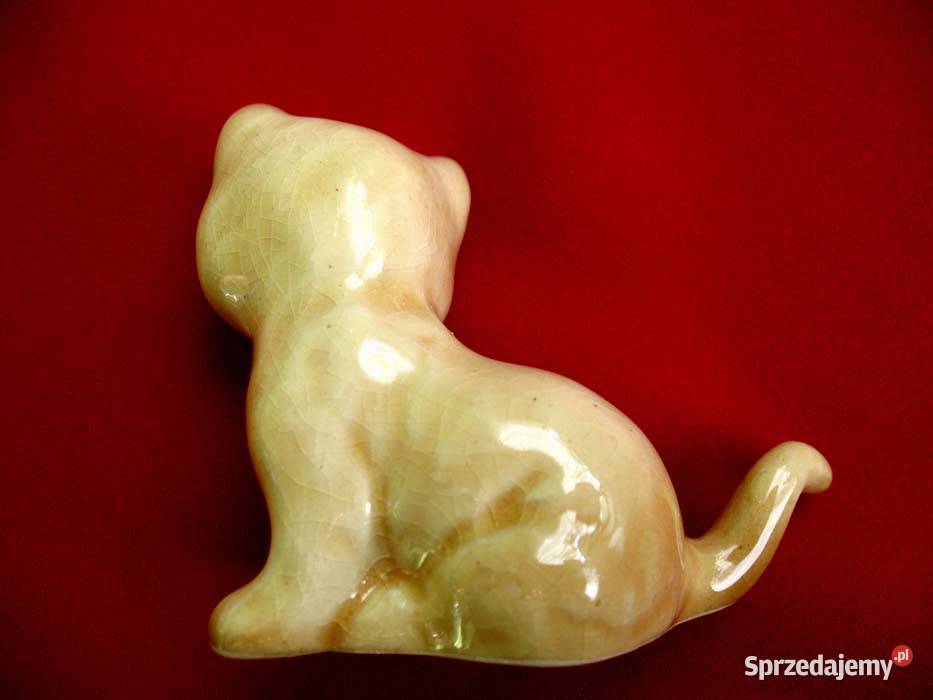 Kot mały młody kotek porcelana 65 x 8 x 4