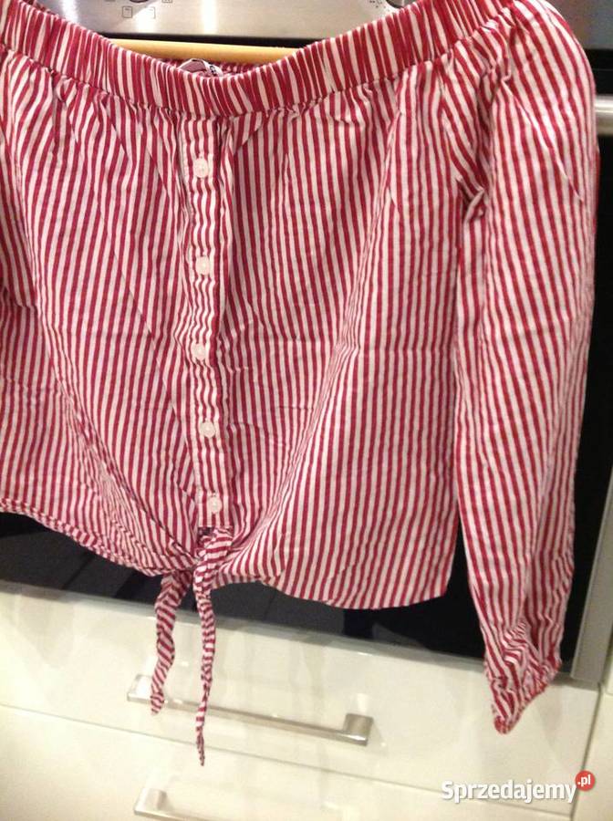 Bluzka Hiszpanka Damska TALLY WEIJL S Czerwone Rozmiar 36(S) lubuskie Nowa Sól