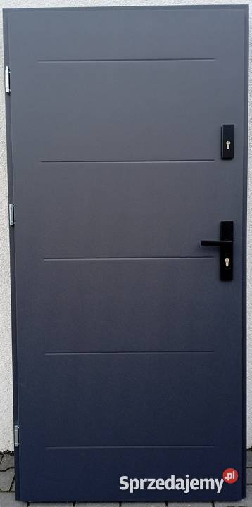Drzwi zewnętrzne antracyt 110x210