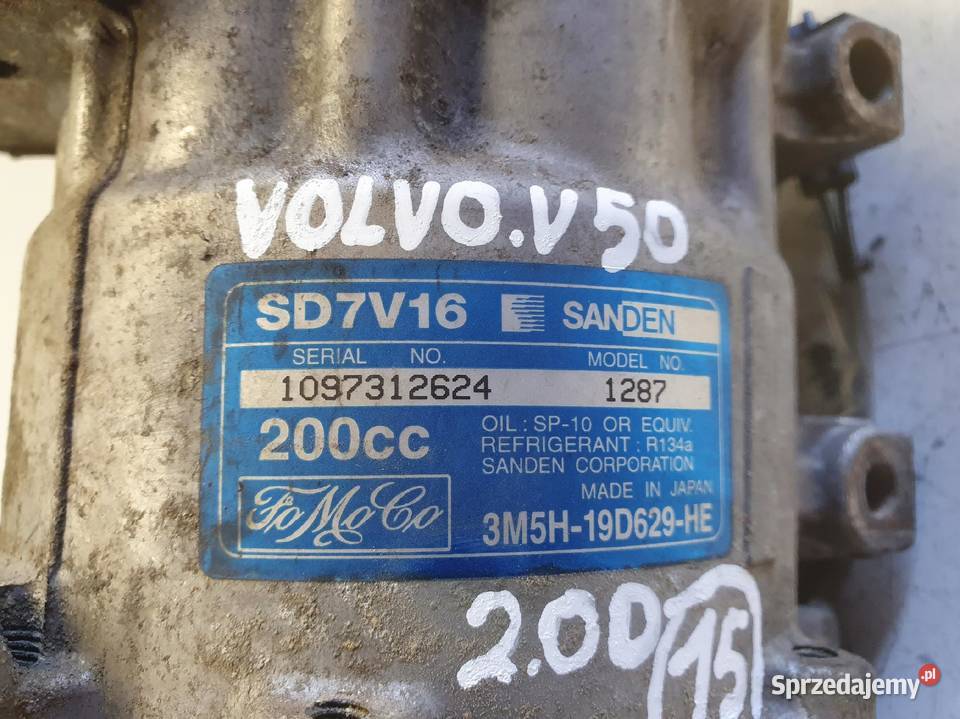 SPRĘŻARKA KLIMATYZACJI Volvo S40 II V50 20 D Kompresory klimatyzacji Chełm