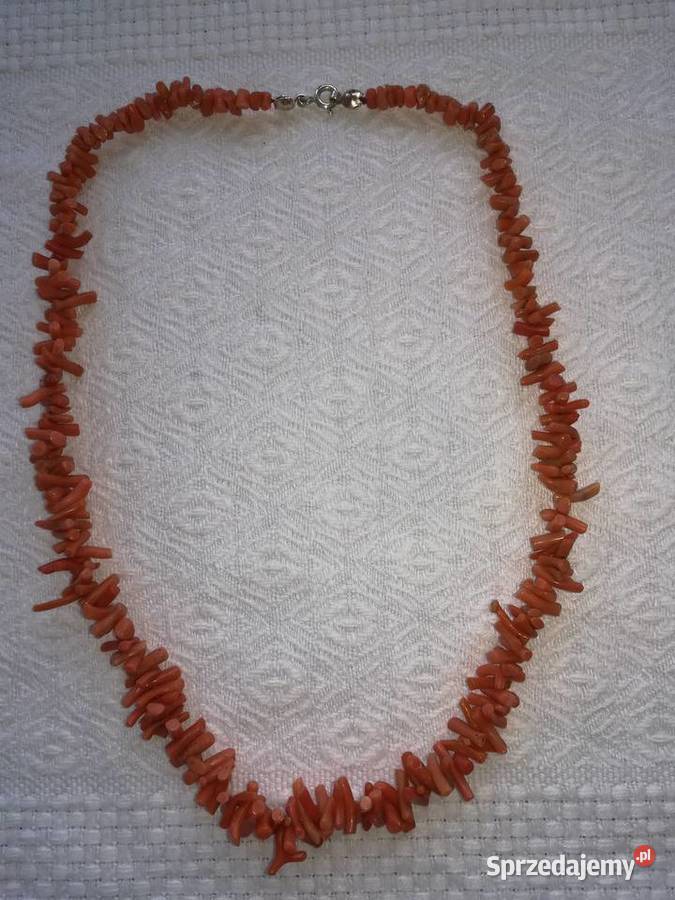 naturalne korale gałązki naszyjnik prawdziwy Gdańsk