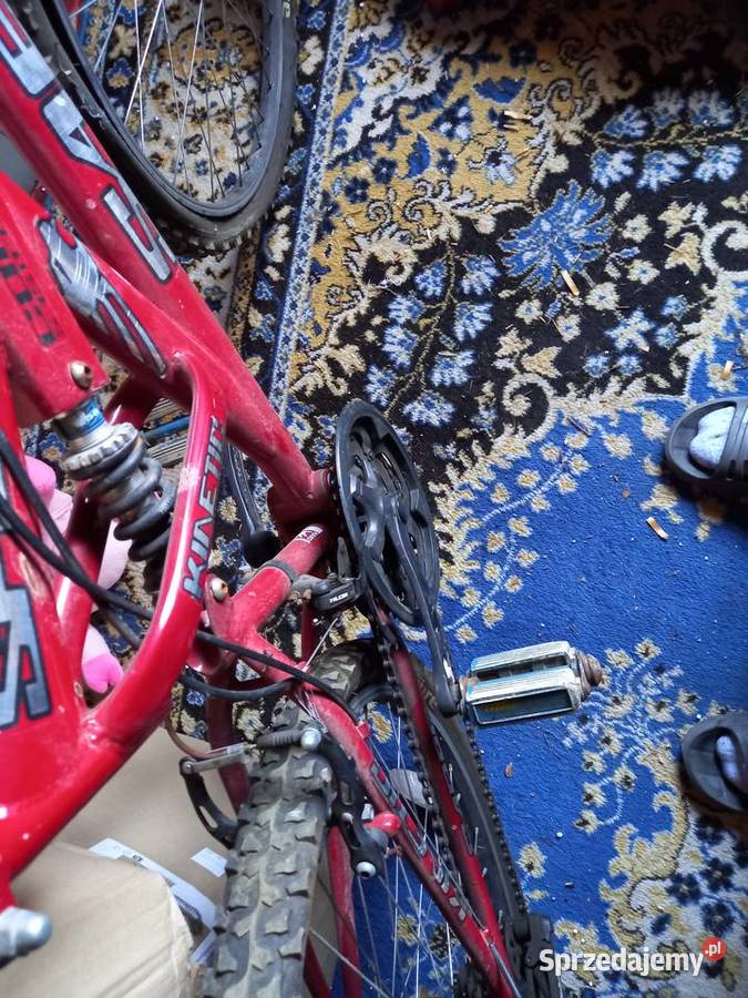 rower gorski czerwony Wysoka Strzyżowska