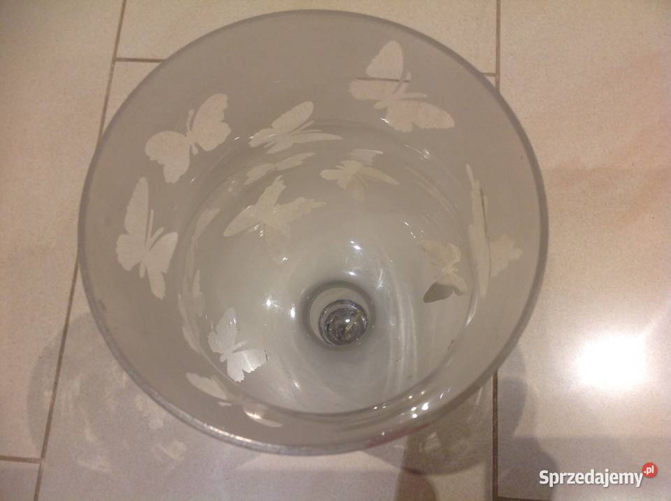 Kielich Ozdobny Lampion Szklany Vintage Nowa Sól