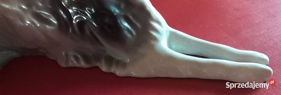 Porcelanowa figurka Charta Steatyt Katowice zachodniopomorskie