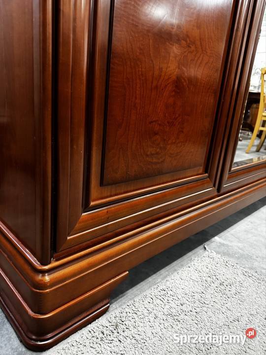 Piękna szafa 3 drzwiowa z lustrem orzech 180cm Ełk