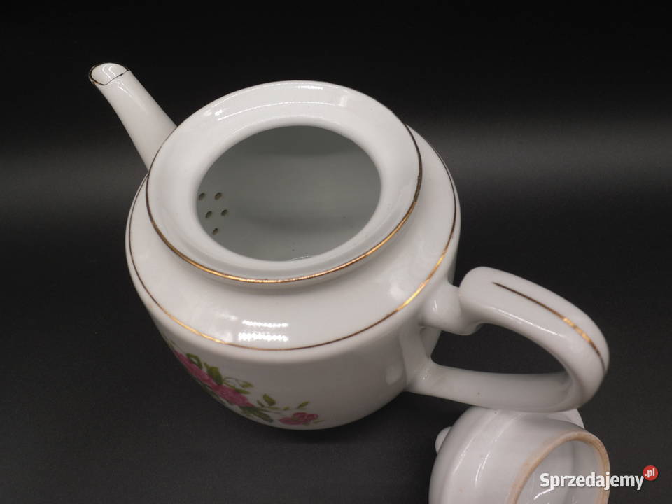 Kultowy DzbanekImbryk w Róże Chińska Porcelana Raszków