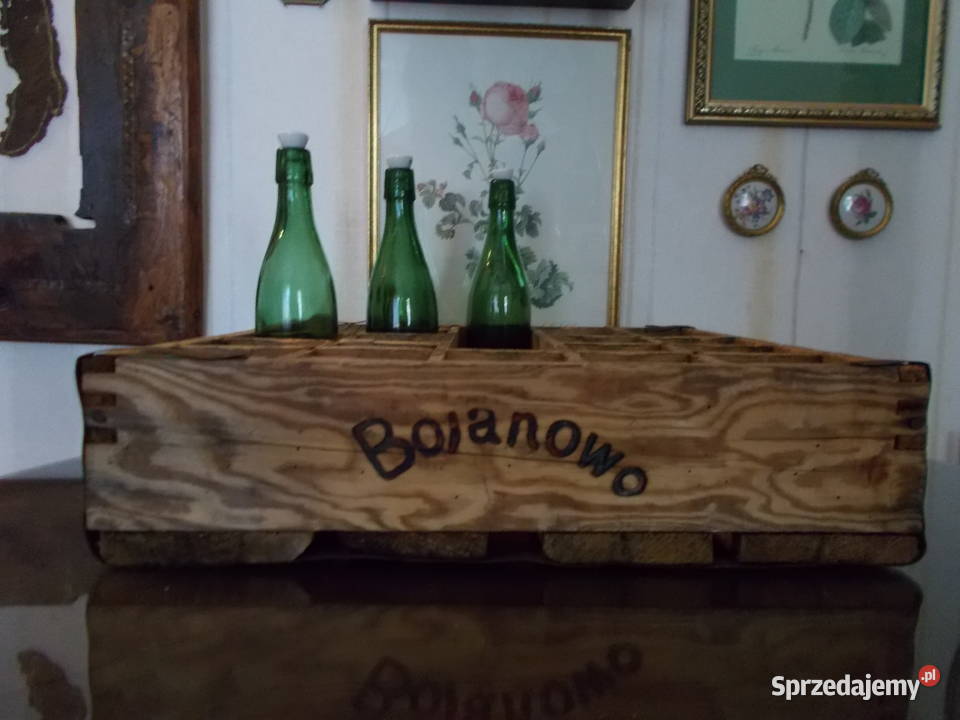 Stara Historyczna Drewniana Skrzynka Półka Szczecin