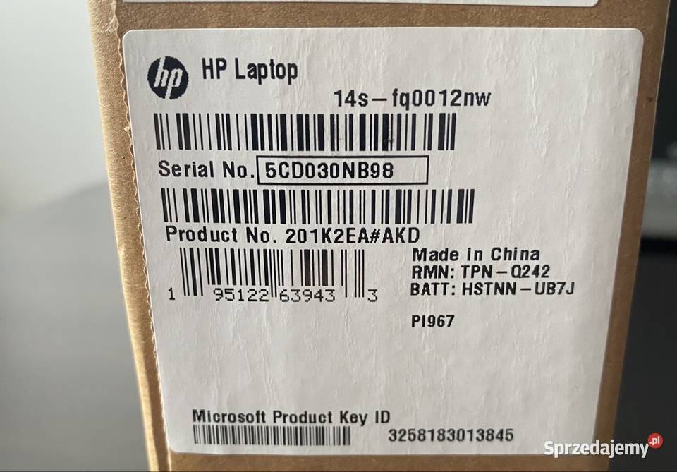 HP Laptop 14sfq0012nw Stan IDEALNY nowy AMD Zbylitowska Góra