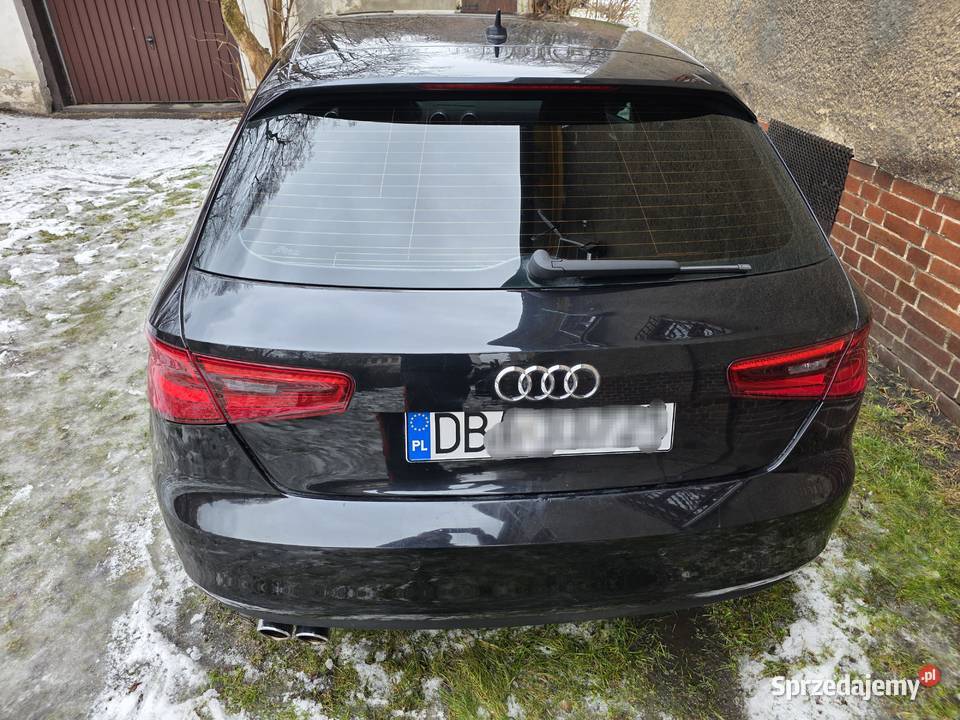Audi A3 20 150 czarny fotele S3 skórą alkantara A3 Wałbrzych