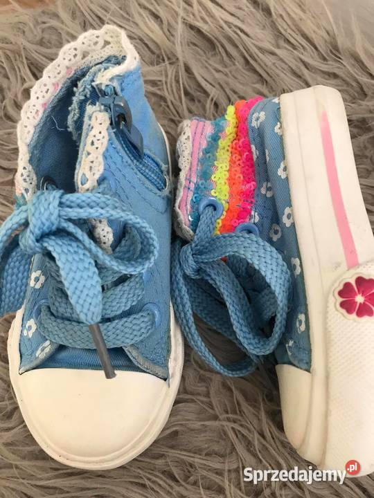 Trampki 21 niebieskie dziewczynka Lubartów sprzedam