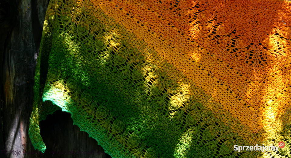 Chusta ombre w kolorze miodowozielonym sprzedam