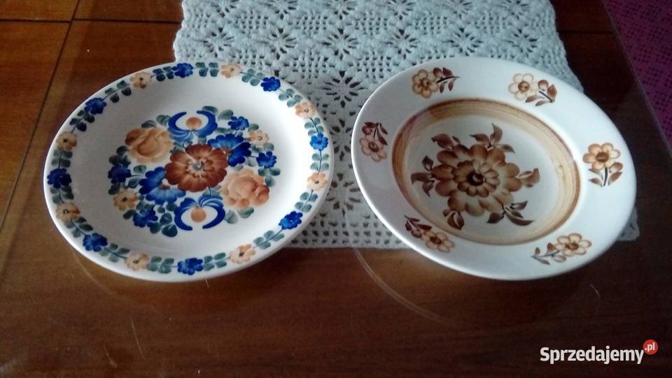 Talerze ceramiczne ozdobne sygnowane Ceramika i szkło Warszawa sprzedam
