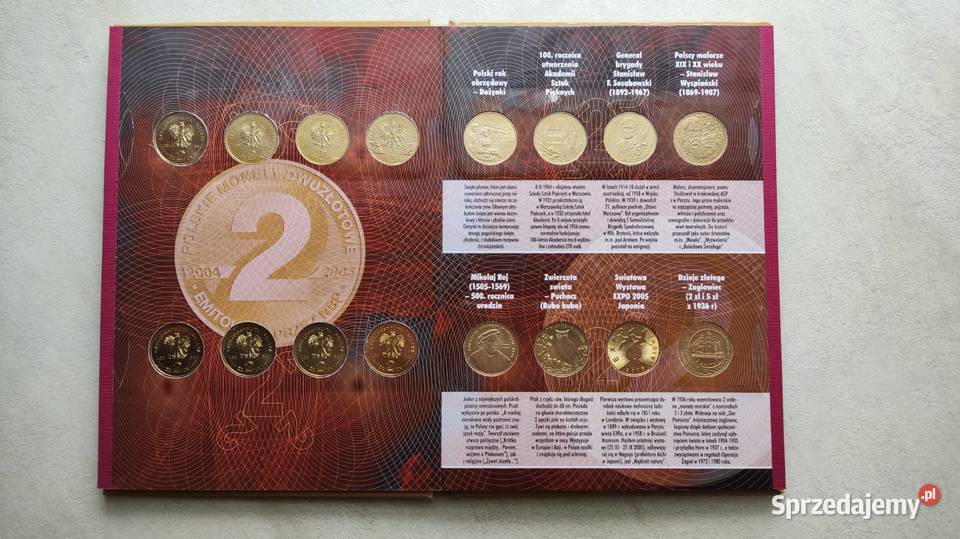 Monety 2 2004r 2005r 23 mennicze album pomorskie