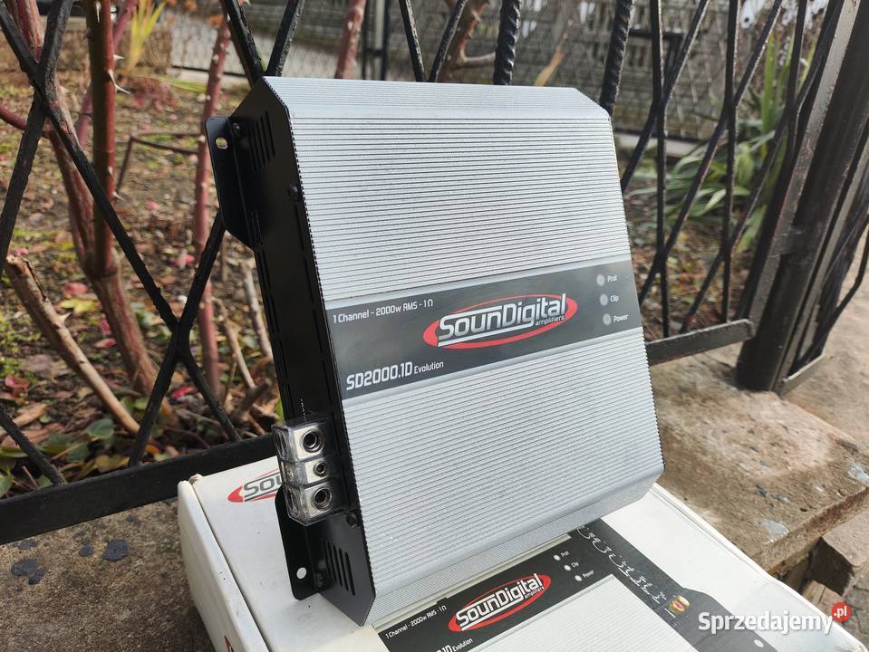 Wzmacniacz samochodowy 1 kanałowy monoblok Wzmacniacze