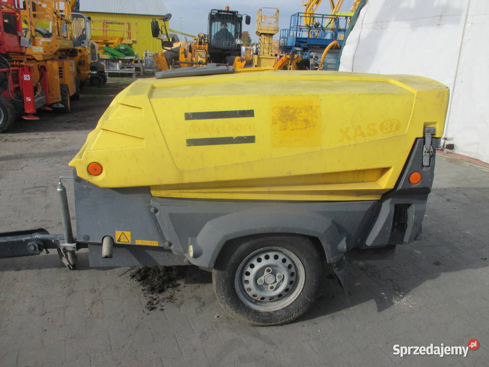 Sprężarka śrubowa kompresor Atlas Copco XAS87KD Rok produkcji 2016