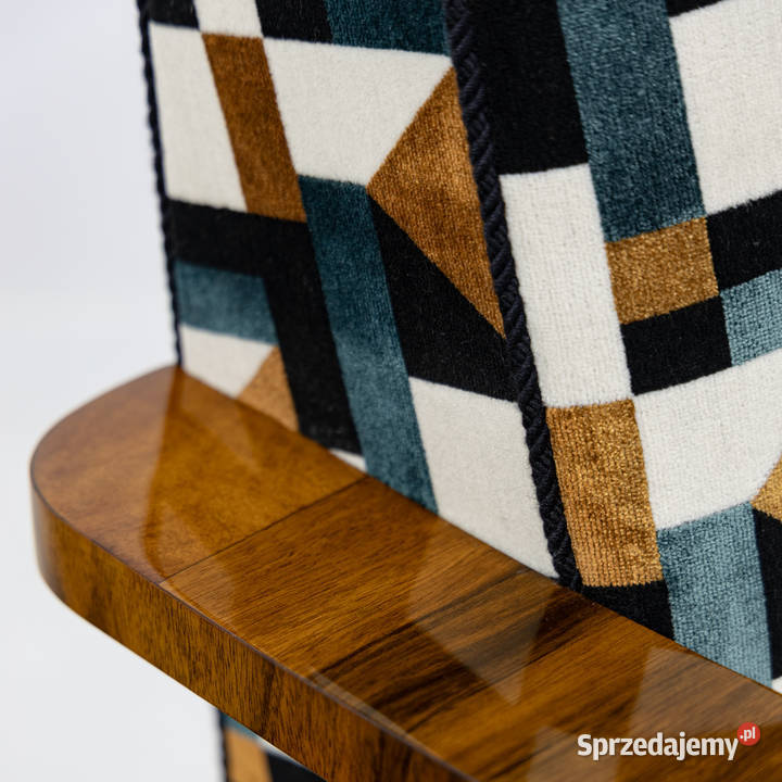 Fotel Modernizm Ar Deco Lata 60 te Sygnatura Swarzędz