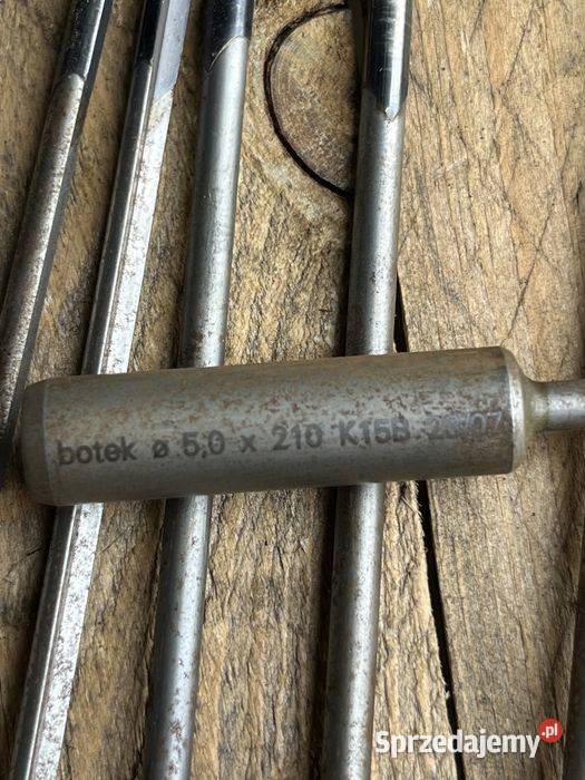 Wiertła lufowe Botek 50 x 210 mm chłodzone z
