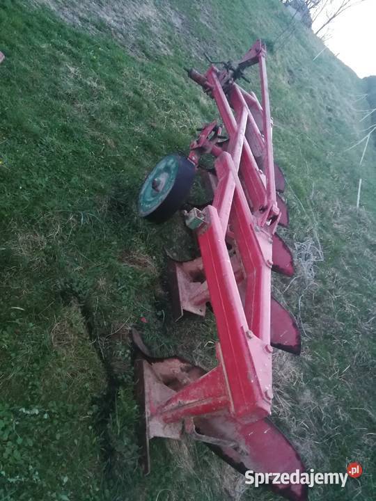 Pług Unia GRUDZIĄDZ 3 5 skibowy duży odkładnie Gnojnica