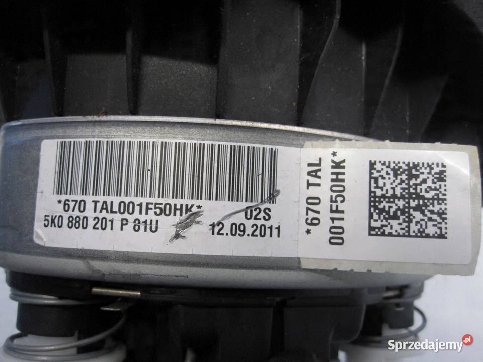 VW GOLF VI 10r AIRBAG poduszka kierowcy
