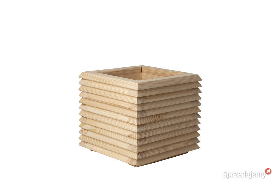 Donica osłona 3D drewniana sosnowa MAŁA profil