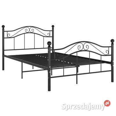 vidaXL Rama łóżka czarna metalowa 120 x 200 Warszawa sprzedam