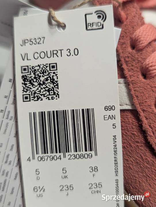 Buty zamszowe adidas różowe pudrowe 38 23.5cm Obuwie sportowe małopolskie Kraków