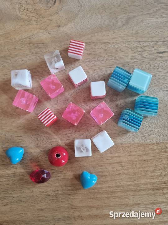 zestaw dużych koralików do DIY mazowieckie