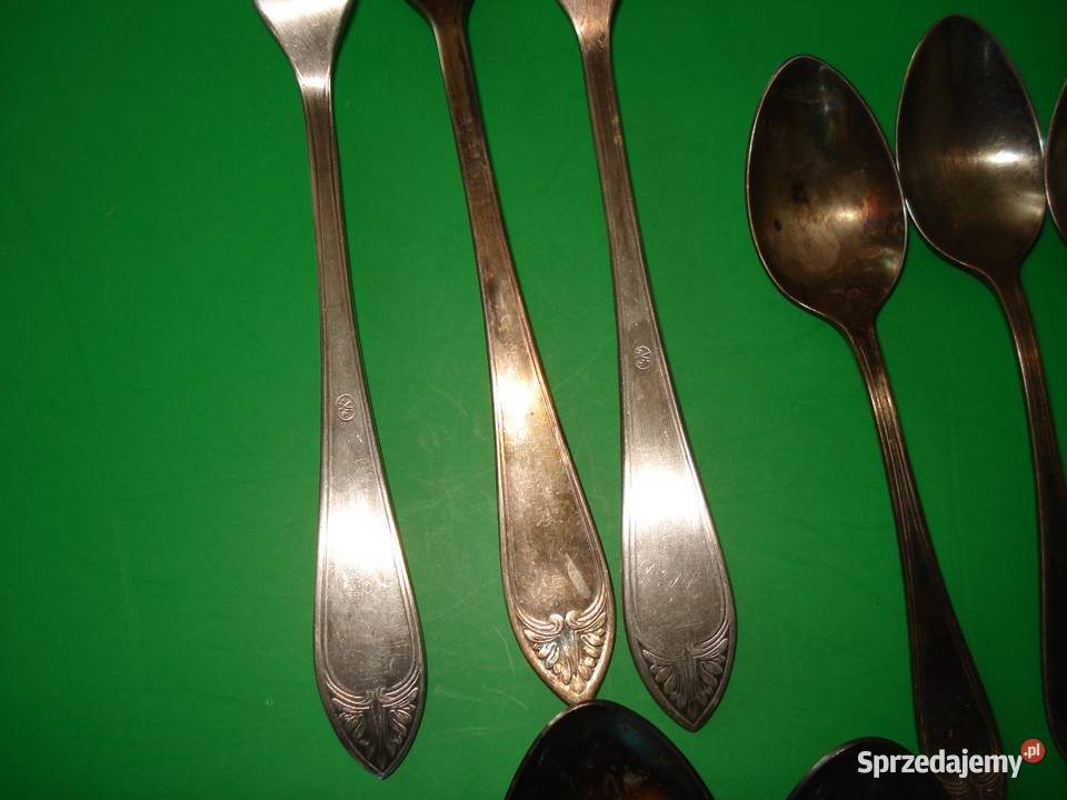 Sztućce z lat PRL srebro Warszawa