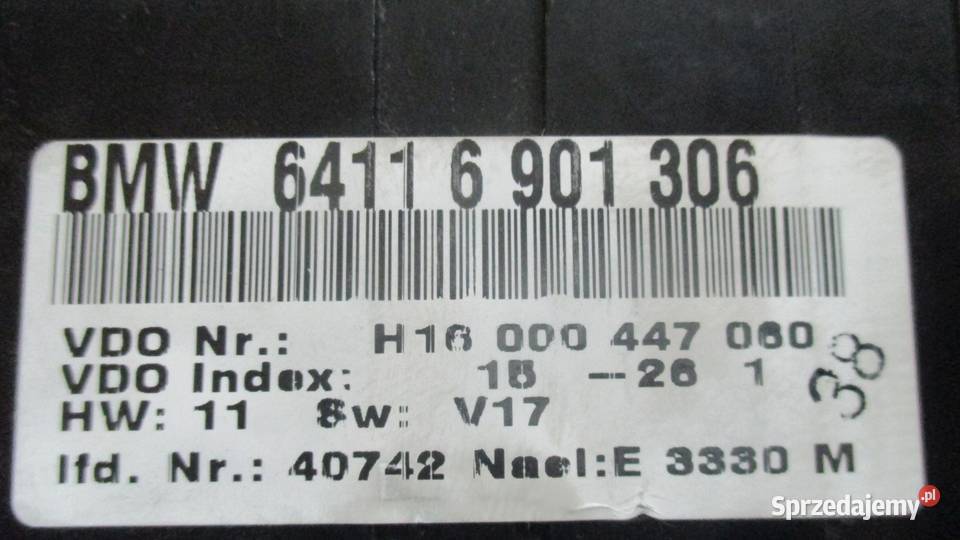 BMW E38 LIFT 01r panel klimatyzacji 6901306