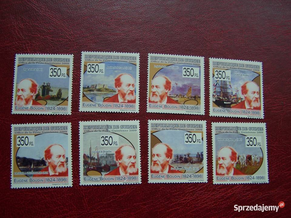 Gwinea 2009 MNH Sztuka Malarstwo Eugene Boudin Filatelistyka Tychy