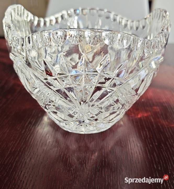 Piękna kryształowa misa owocarka żardiniera Salaterki i półmiski Legnica