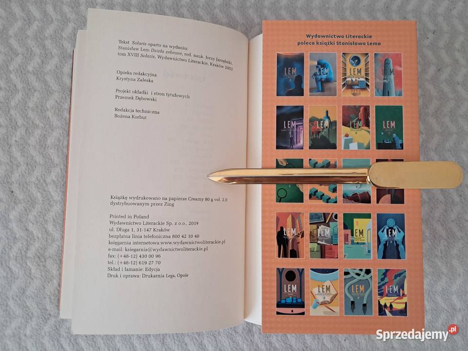 Książka Solaris S Lem do sprzedania Kraków sprzedam