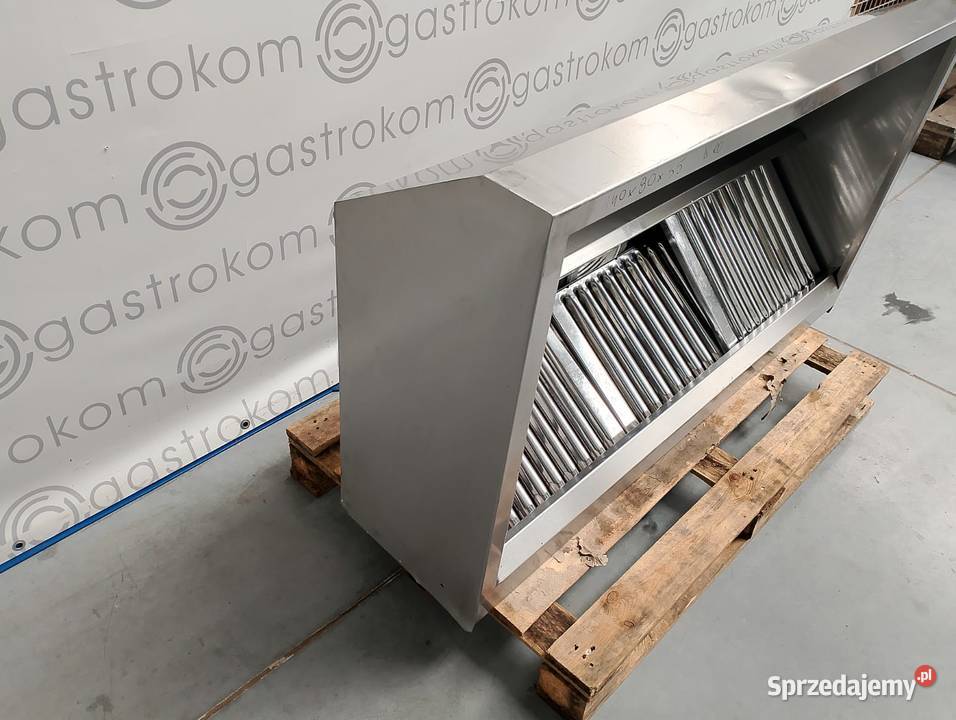 OKAP GASTRONOMICZNY 140x80 PRZYŚCIENNY TRAPEZOWY Gastronomia dolnośląskie Wrocław