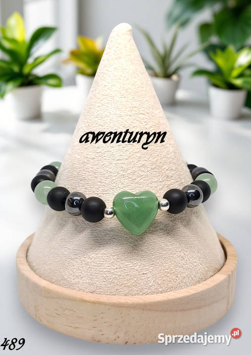 Bransoletka z awenturynu AWENTURYN serce kulka mazowieckie