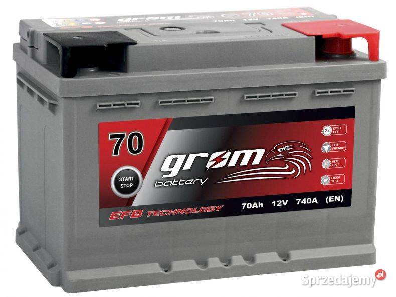 Akumulator GROM EFB STARTSTOP 70Ah 740A Prawy Warszawa