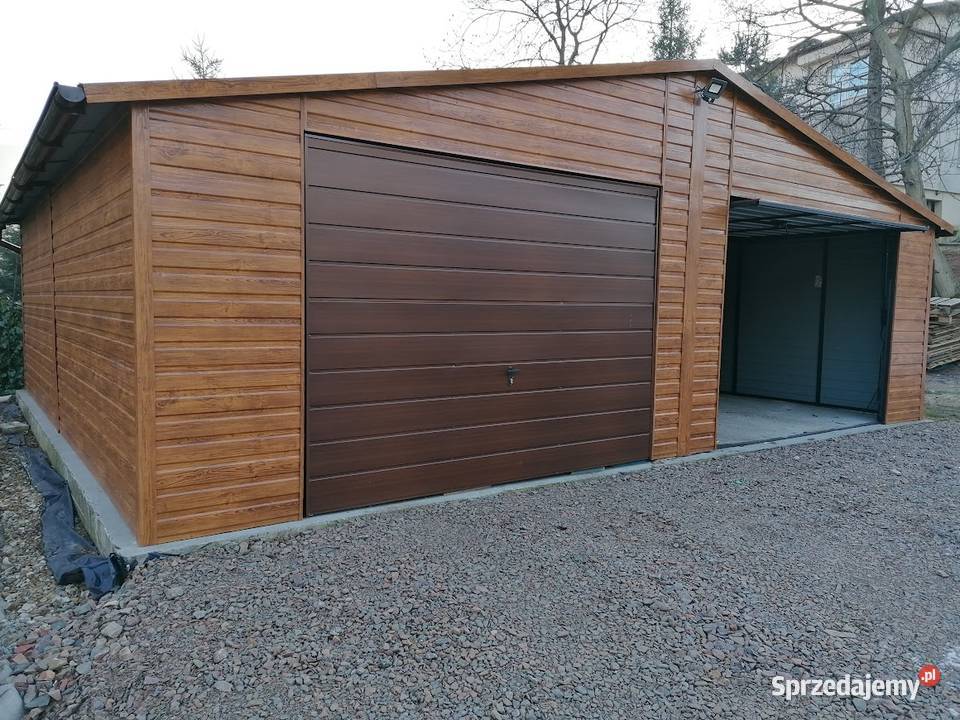 Wielostanowiskowy GARAŻ BLASZANY ZŁOTY DĄB