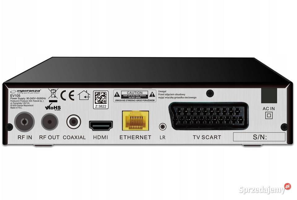 Dekoder DVBT2 HEVC internet LAN WIFI USB Nowy