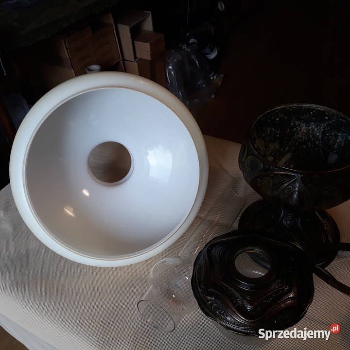 Sprawnastara lampa naftowacynowa Antyki Wrocław