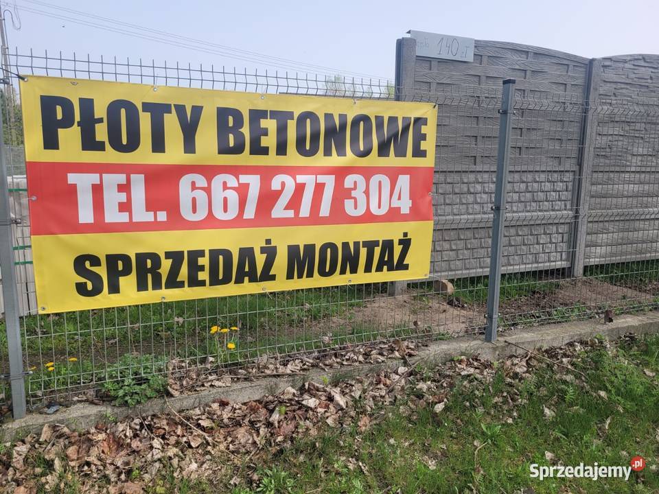 Płoty Betonowe różne rodzaje montaż
