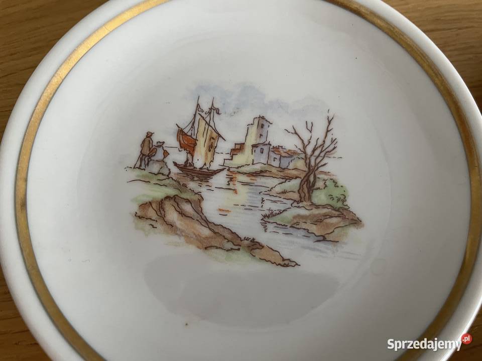 Bavaria Geidlitz mały porcelanowy talerzyk Pruszcz Gdański