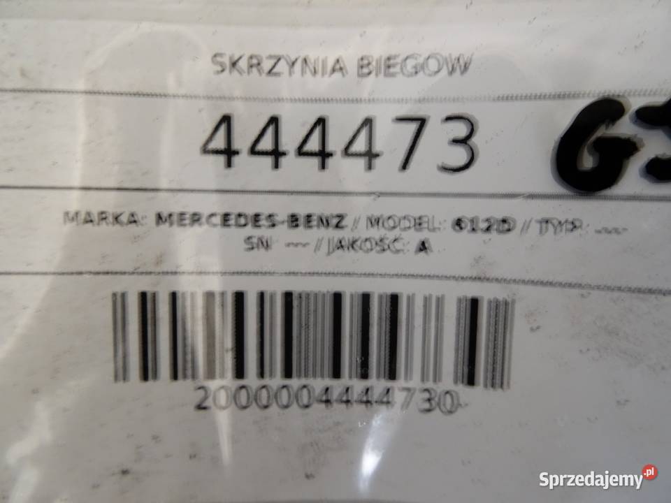 SKRZYNIA BIEGÓW MERCEDES N