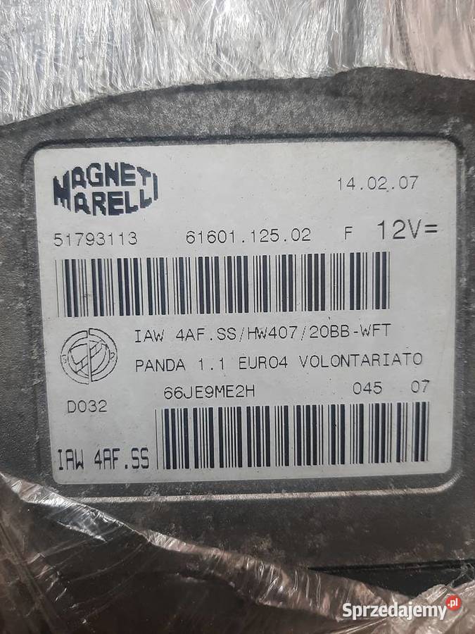 Fiat Panda 11 komputer zestaw do odpalenia IAW łódzkie Ksawerów