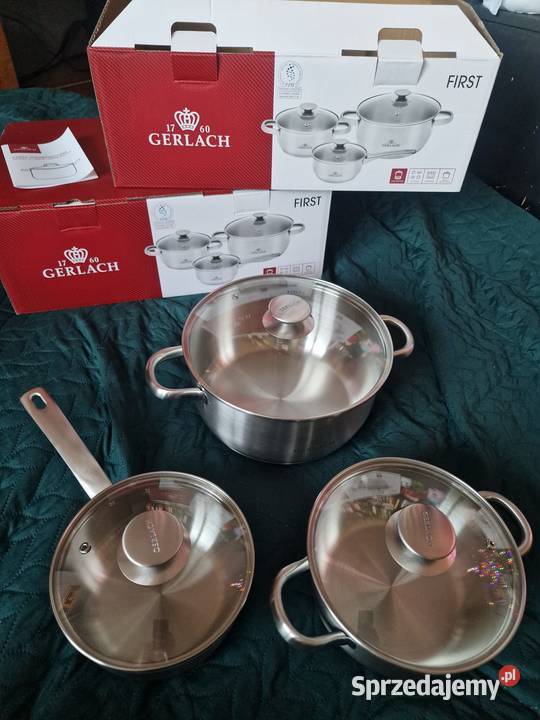 NOWY nowy zestaw garnków GERLACH model FIRST 6 Wrocław
